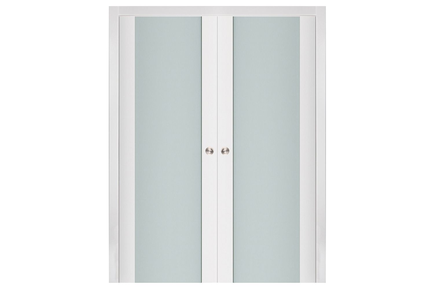 Nova Triplex 001 Soft White Laminated Modern Interior Door