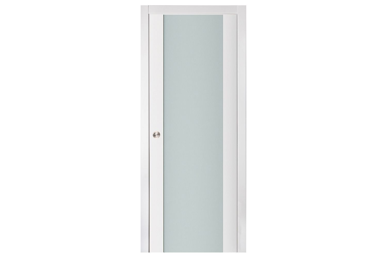 Nova Triplex 001 Soft White Laminated Modern Interior Door