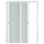 Nova Triplex 002 Soft White Laminated Modern Interior Door