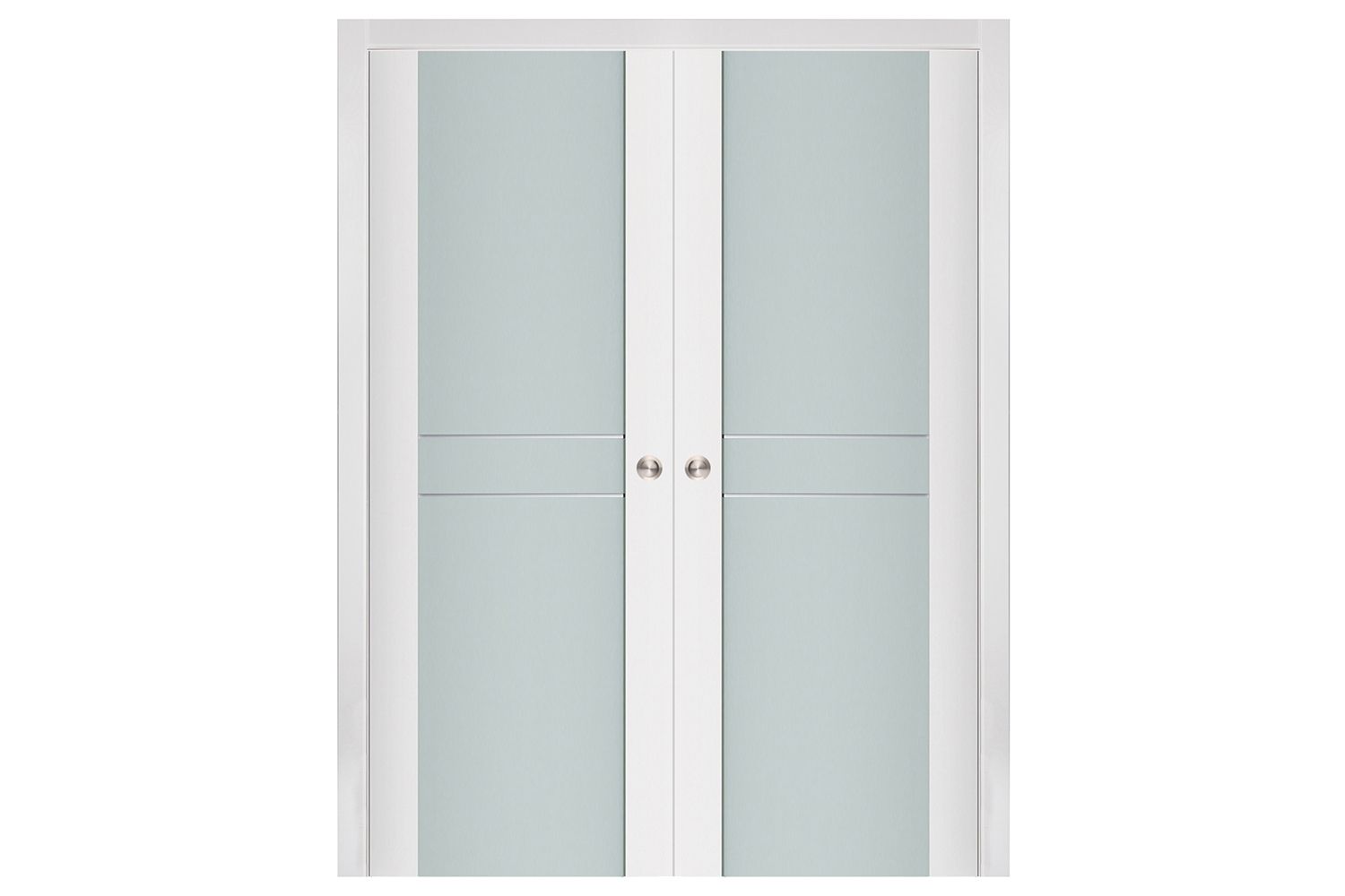 Nova Triplex 003 Soft White Laminated Modern Interior Door