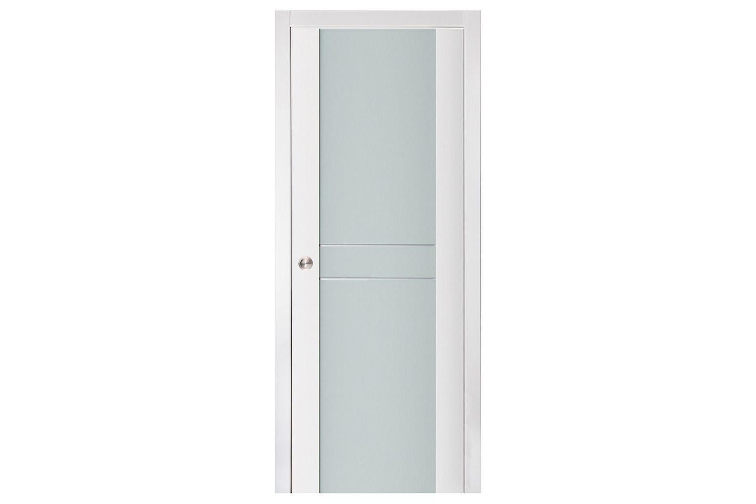 Nova Triplex 003 Soft White Laminated Modern Interior Door