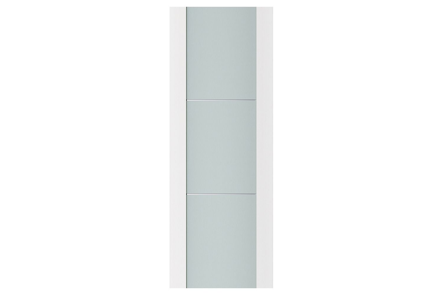 Nova Triplex 004 Soft White Laminated Modern Interior Door