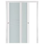 Nova Triplex 005 Soft White Laminated Modern Interior Door