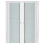 Nova Triplex 007 Soft White Laminated Modern Interior Door