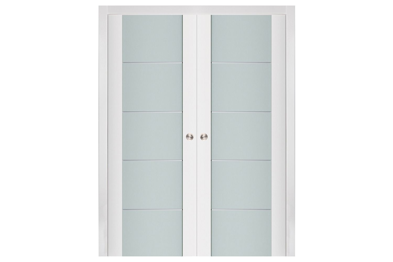 Nova Triplex 007 Soft White Laminated Modern Interior Door