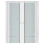 Nova Triplex 008 Soft White Laminated Modern Interior Door