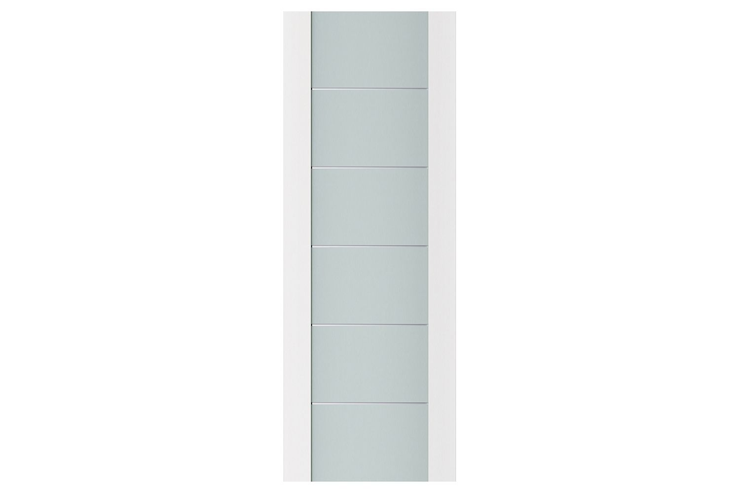 Nova Triplex 008 Soft White Laminated Modern Interior Door