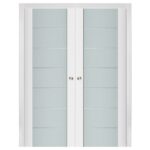 Nova Triplex 009 Soft White Laminated Modern Interior Door