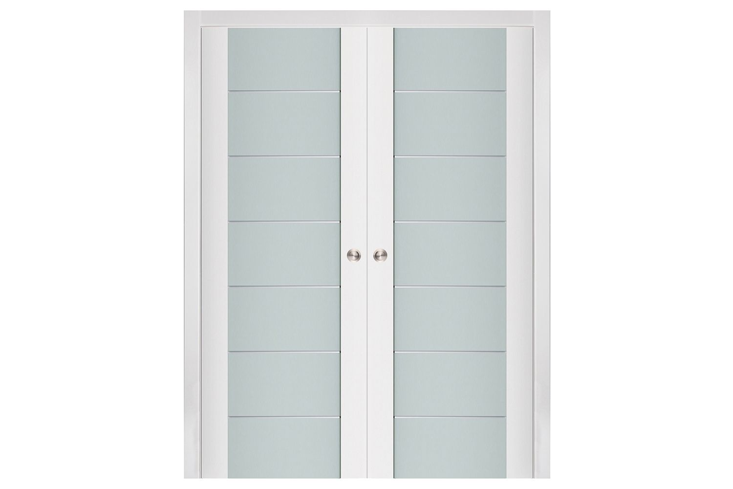 Nova Triplex 009 Soft White Laminated Modern Interior Door