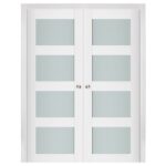 Nova Triplex 021 Soft White Laminated Modern Interior Door