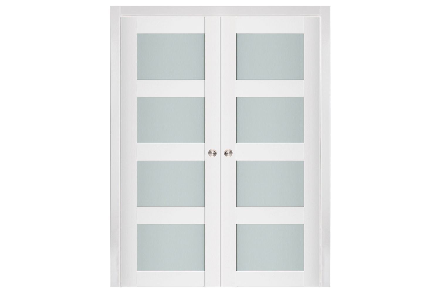 Nova Triplex 021 Soft White Laminated Modern Interior Door