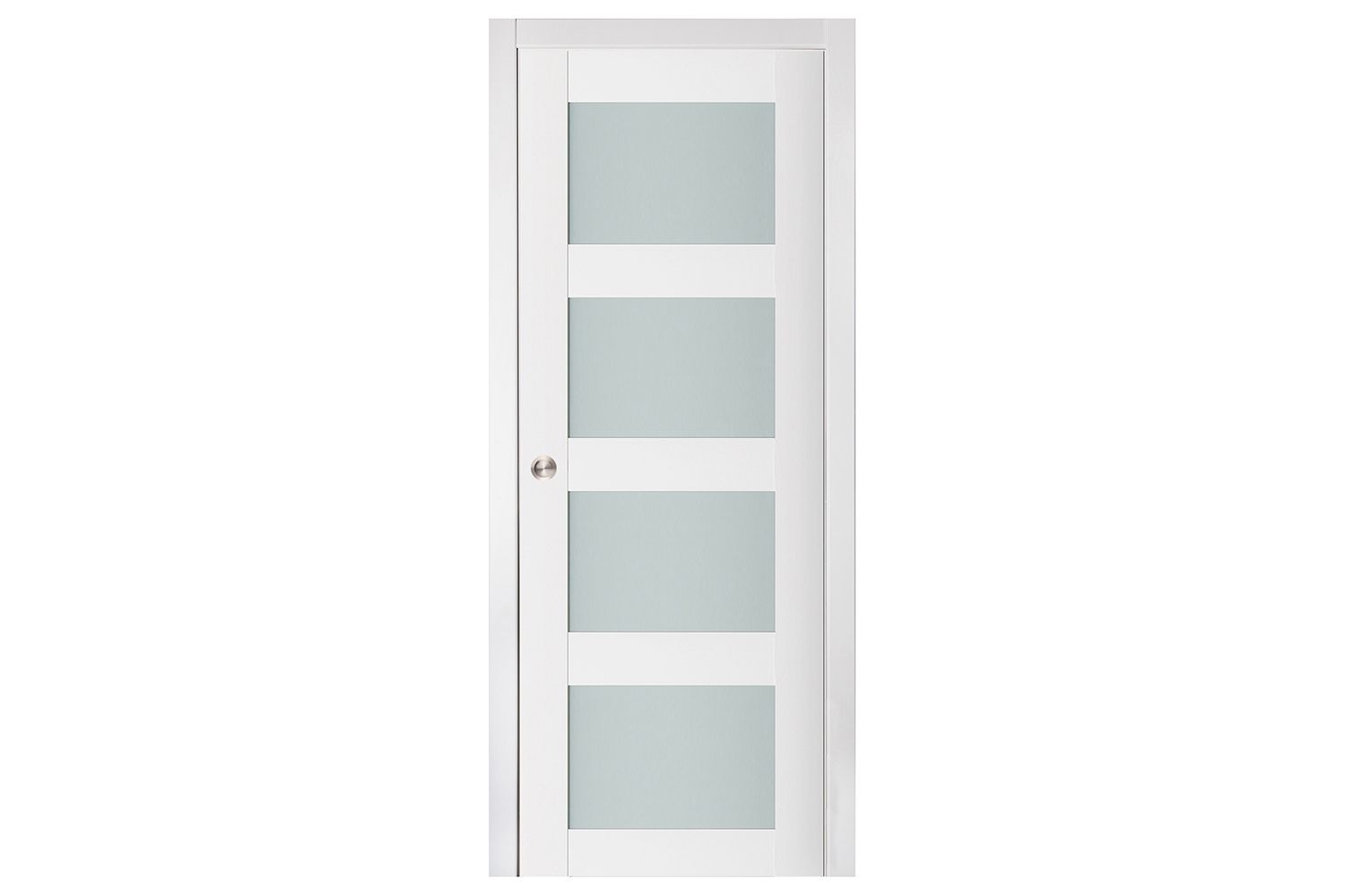 Nova Triplex 021 Soft White Laminated Modern Interior Door