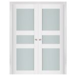 Nova Triplex 029 Soft White Laminated Modern Interior Door