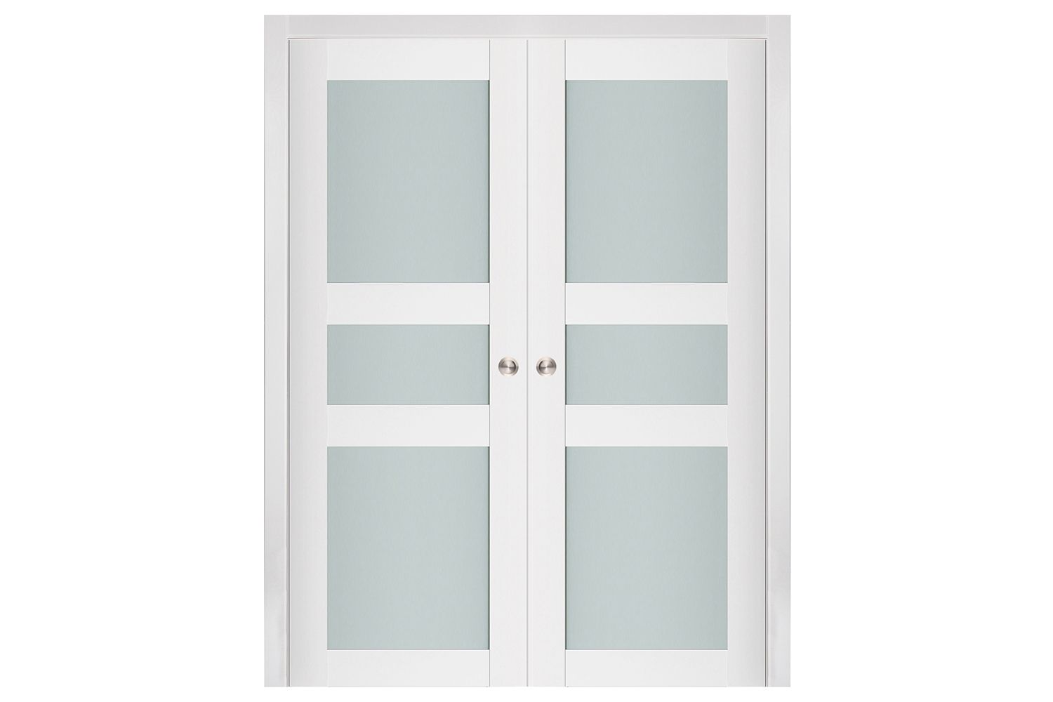 Nova Triplex 029 Soft White Laminated Modern Interior Door