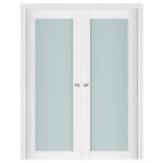 Nova Triplex 054 Soft White Laminated Modern Interior Door