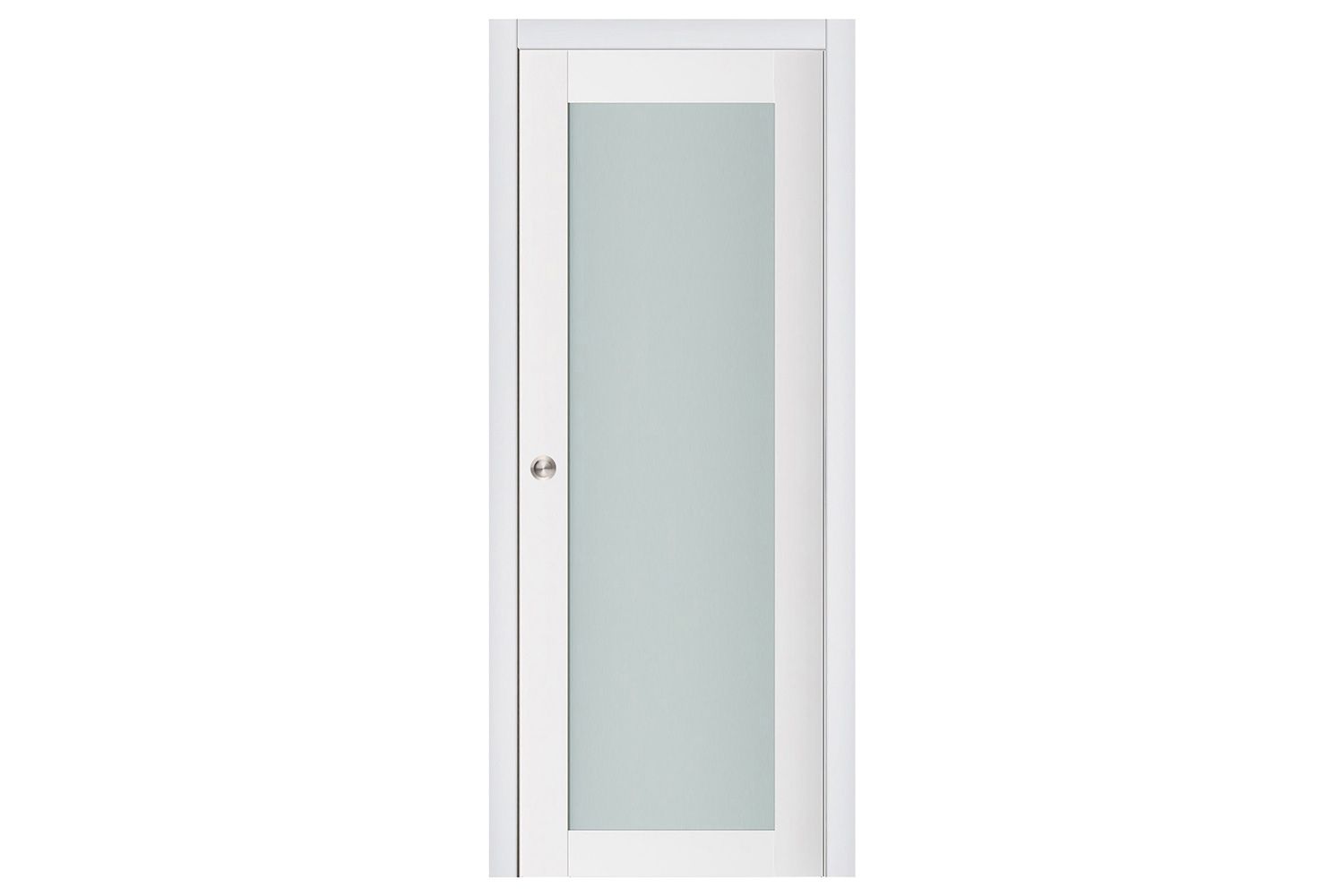 Nova Triplex 054 Soft White Laminated Modern Interior Door