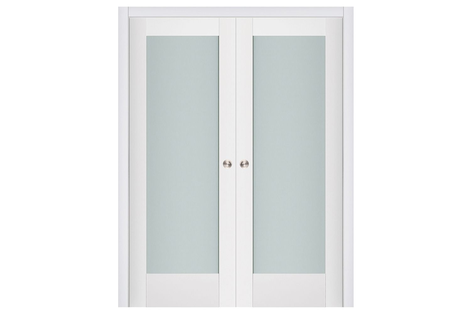 Nova Triplex 056 Soft White Laminated Modern Interior Door