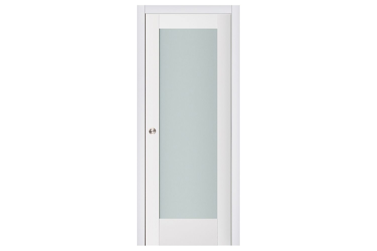 Nova Triplex 056 Soft White Laminated Modern Interior Door