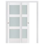 Nova Triplex 058 Soft White Laminated Modern Interior Door